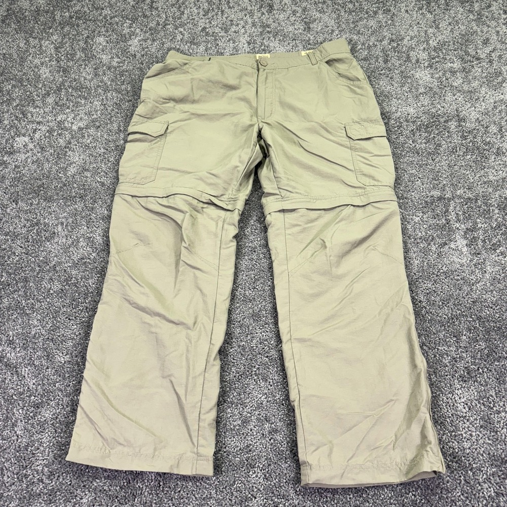 Red Head Pants Mens 38x30 Beige Nylon Convertible Cargo Relaxed Travel Hiking